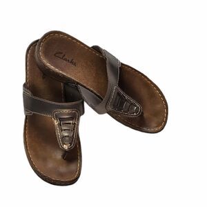 Clarks Metallic Slide Slip on Sandals